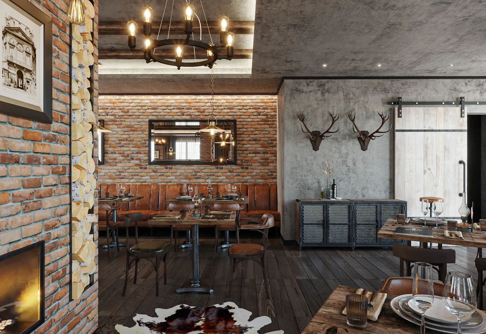 Visualisierung des Restaurants Rösteria in Hellbühl, Ansicht 2