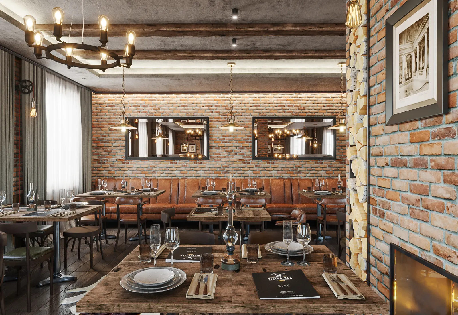 Visualisierung des Restaurants Rösteria in Hellbühl, Ansicht 3