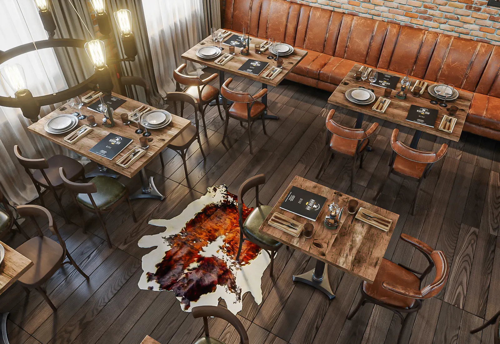 Visualisierung des Restaurants Rösteria in Hellbühl, Ansicht 4