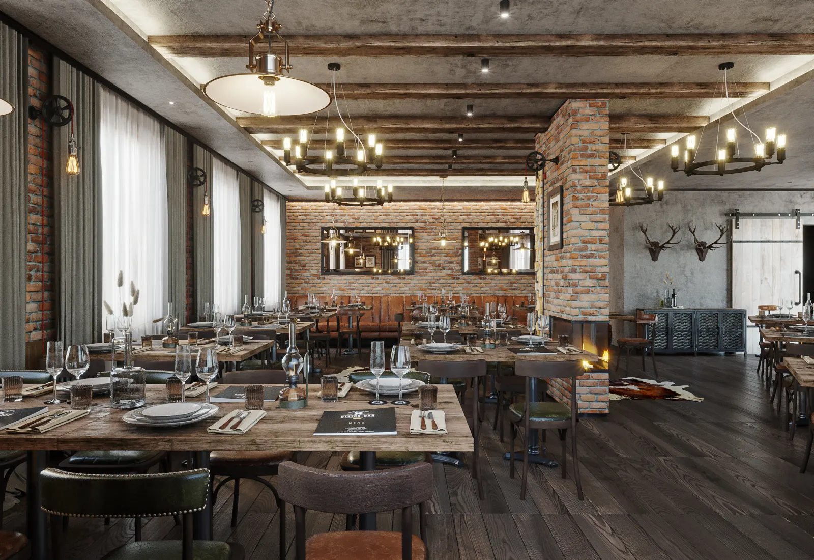 Visualisierung des Restaurants Rösteria in Hellbühl, Ansicht 5